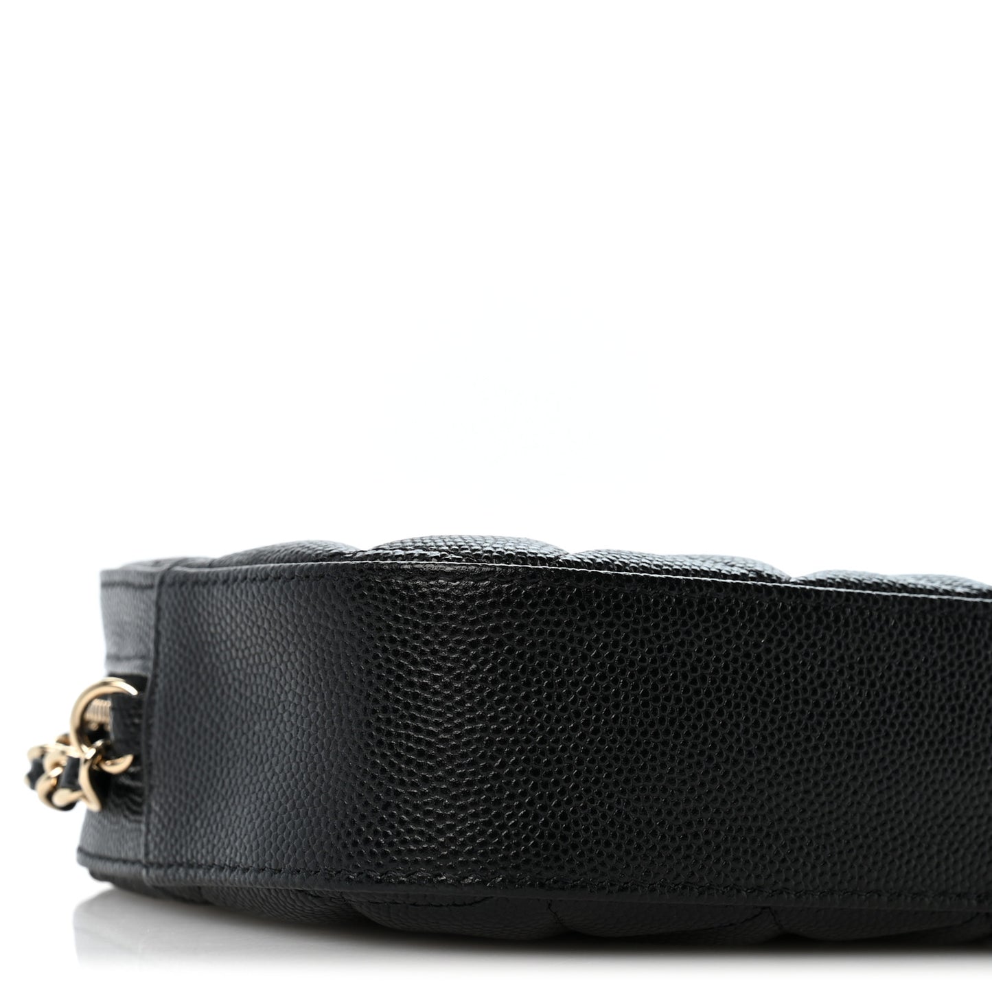 Caviar Quilted Vanity With Chain Black