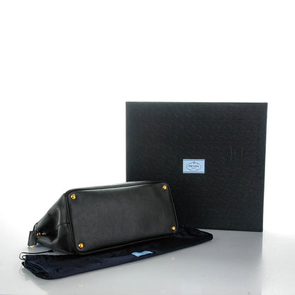 Prada Saffiano Lux Large Tote Nero Black 4 of 9