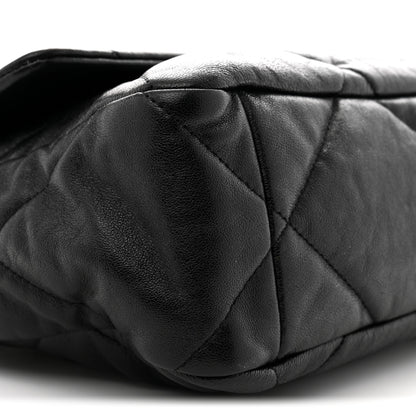 Chanel Goatskin Quilted Large Chanel 19 Flap Black 9 of 10