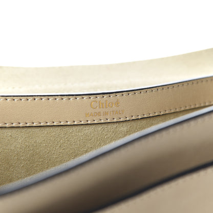 Chloe Calfskin Medium Braided Hudson Double Carry Shoulder Bag Blondie Beige 9 of 10