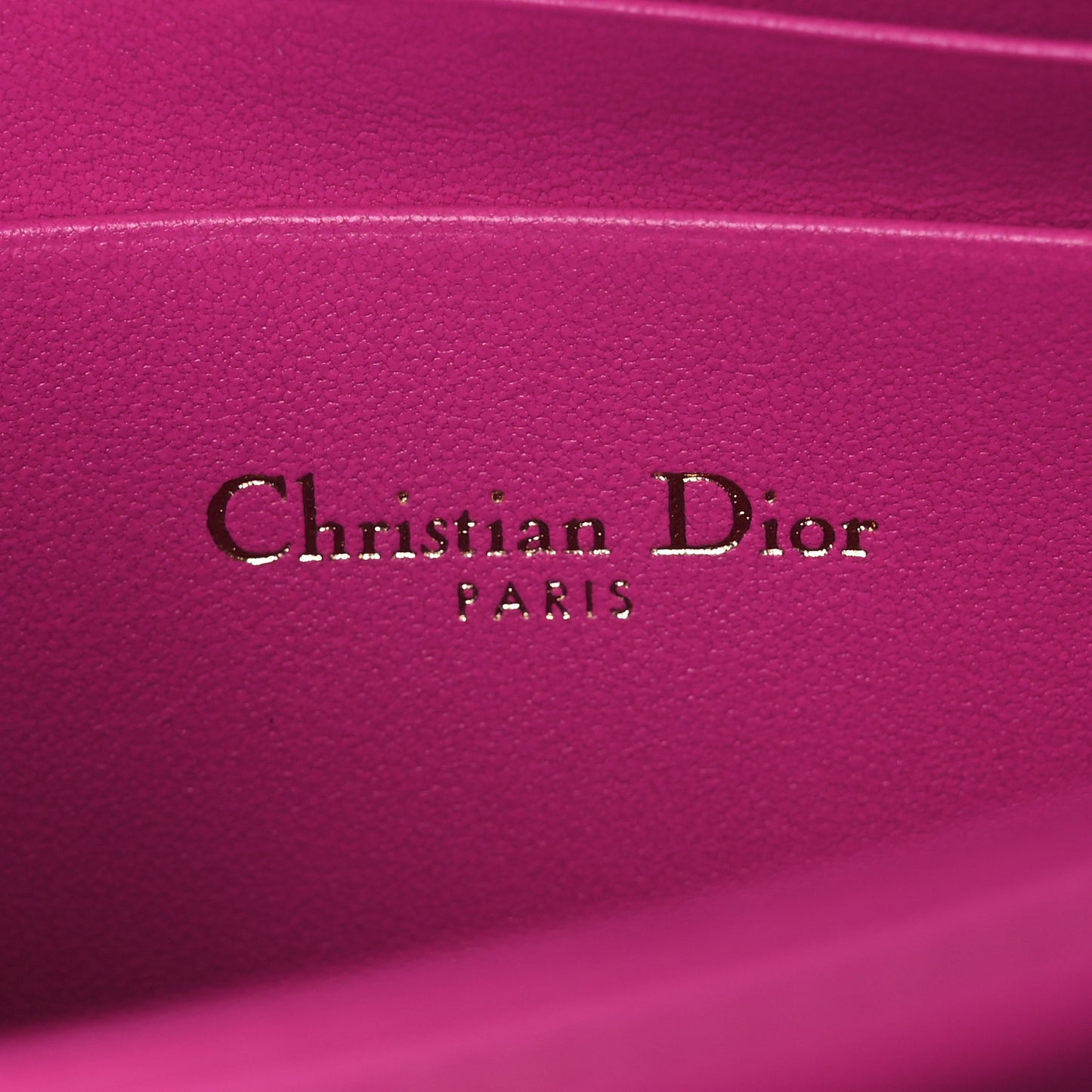 Lambskin Cannage Mini My Dior Top Handle Clutch Dark Pink