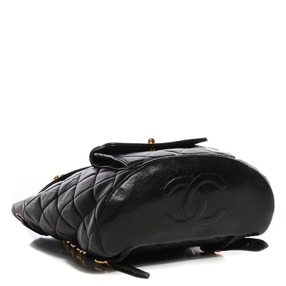 Chanel Lambskin Quilted Backpack Black 4 of 10