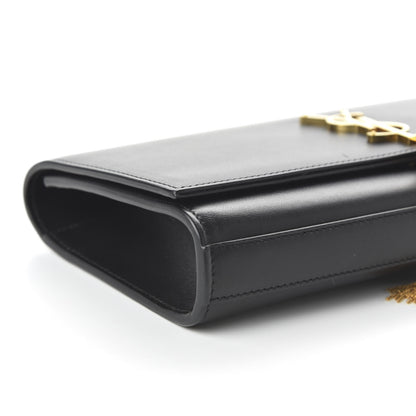 Saint Laurent Calfskin Classic Monogram Tassel Clutch Black 6 of 9