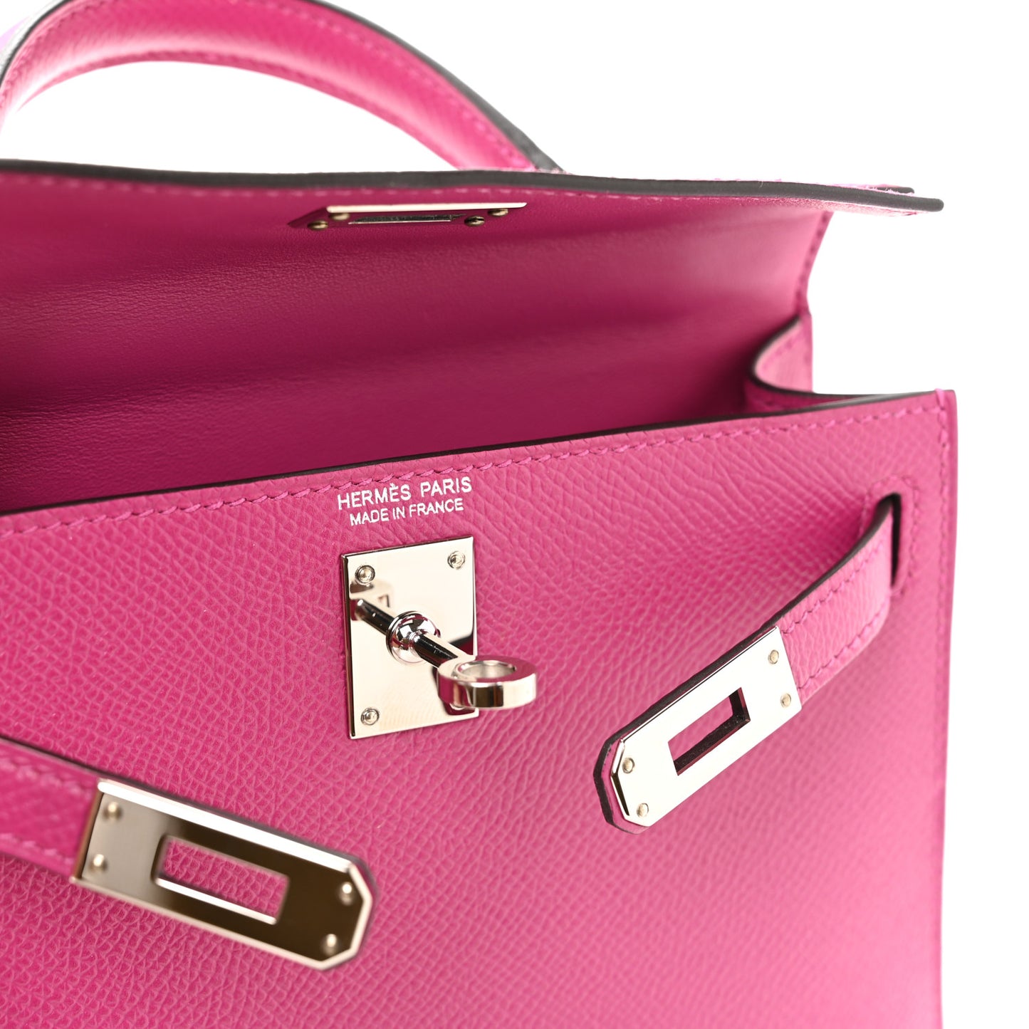 Epsom Mini Kelly Sellier 20 Rose Pourpre