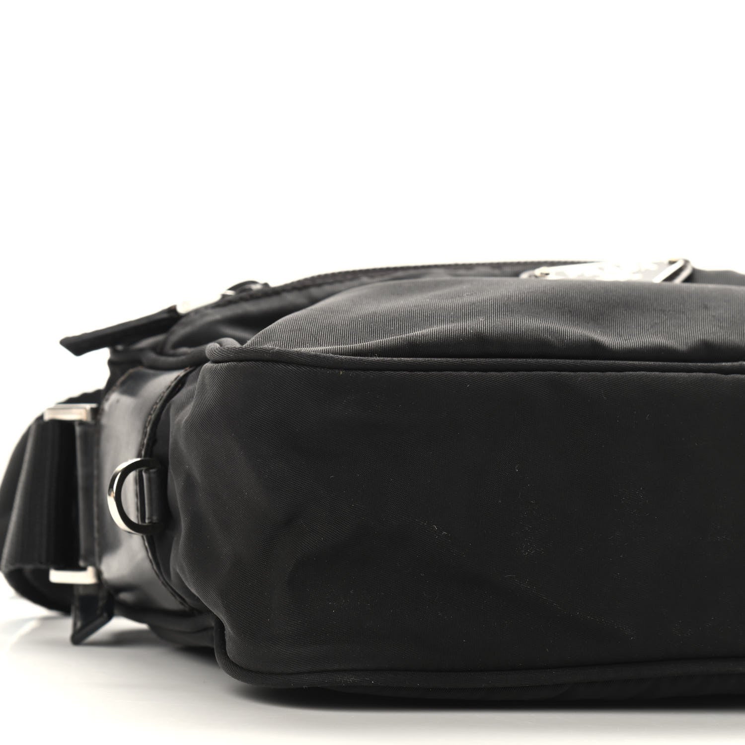 Prada Nylon Tessuto Messenger Bag Black 7 of 8