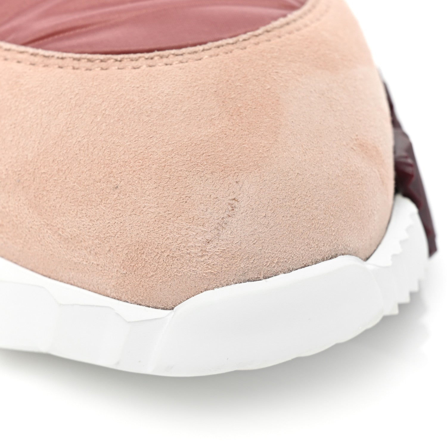 Hermes Parachute Fabric Suede Goatskin Bouncing Sneakers 37 Rose Rose Opaline 10 of 10
