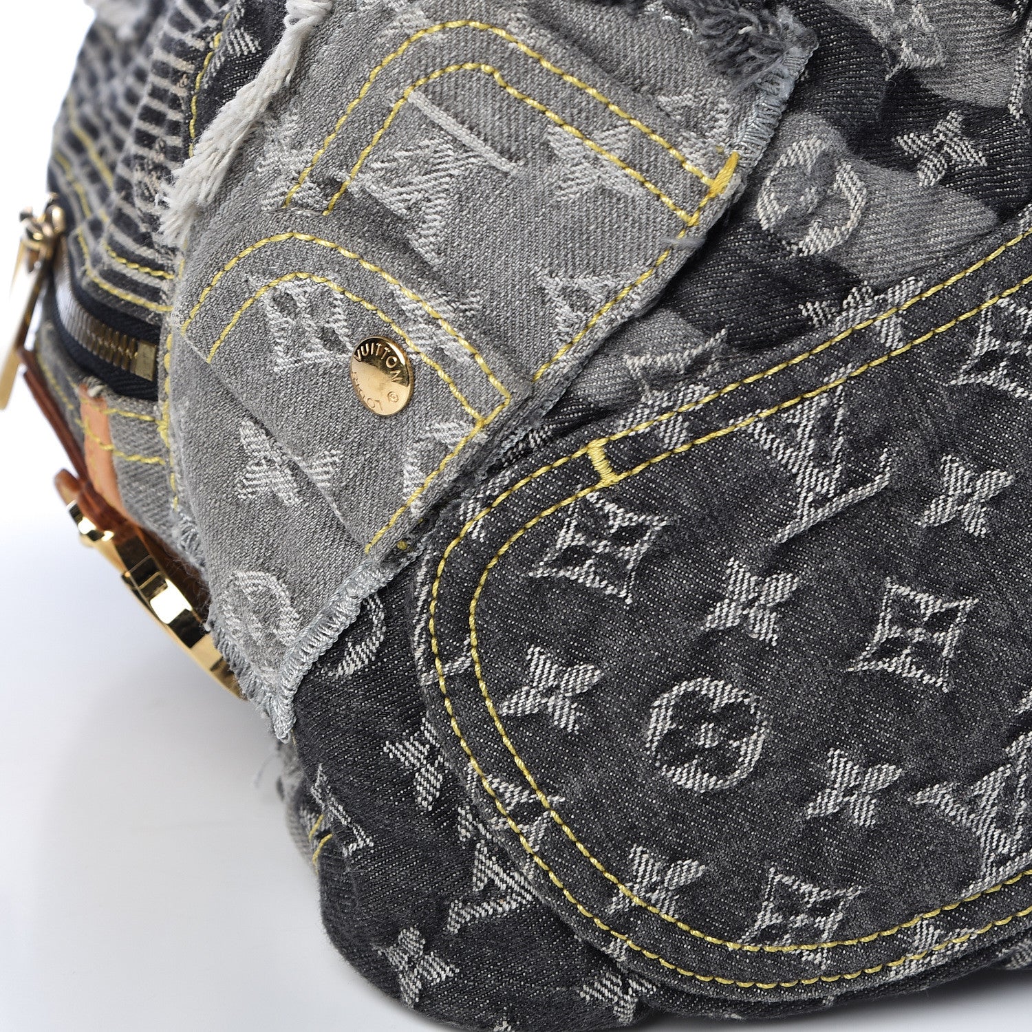 Louis Vuitton Denim Patchwork Bowly Black 8 of 9