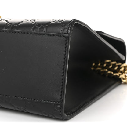 Gucci Guccissima Medium Padlock Shoulder Bag Black 17 of 17