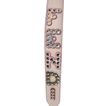 Fendi Vitello Dolce Fun Fair Metal Studded Strap You Camelia Multicolor 2 of 5