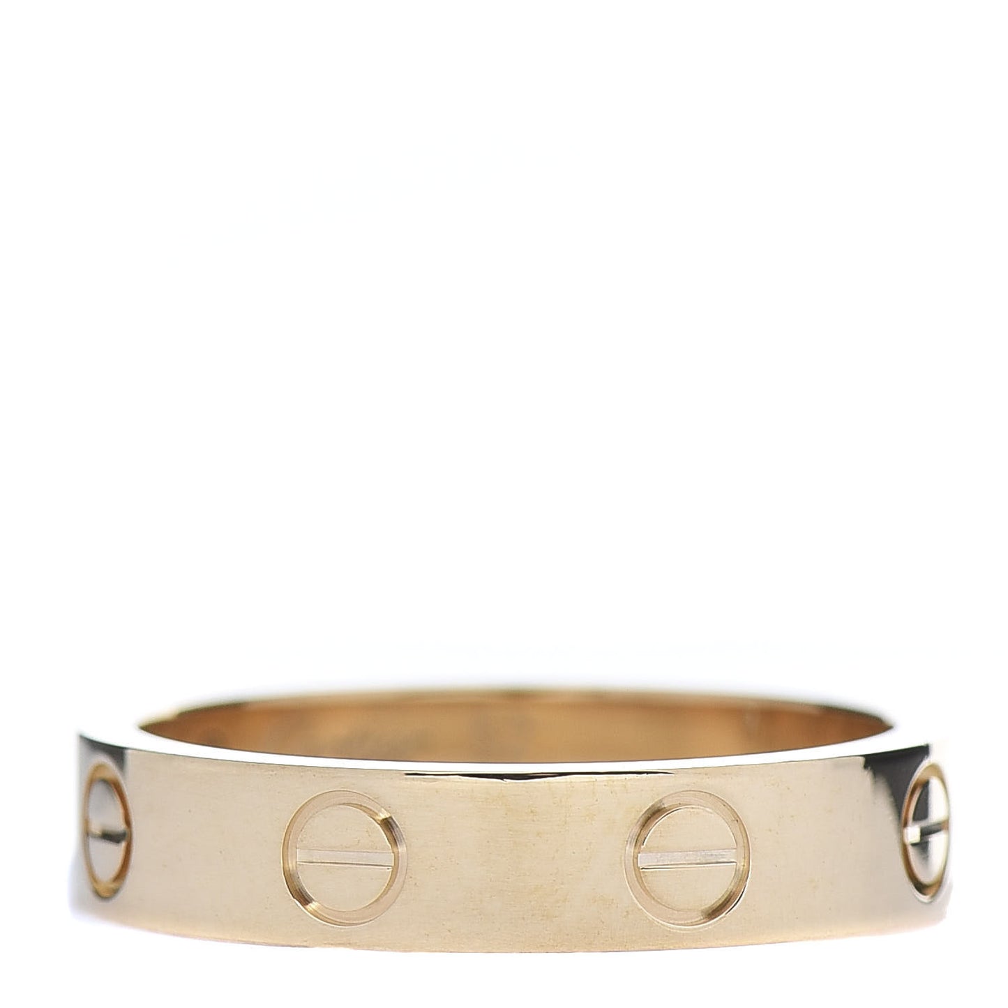 18K Yellow Gold Diamond 4mm LOVE Wedding Band Ring 52 6