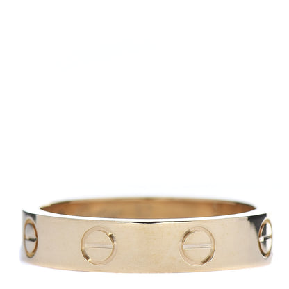 Cartier 18K Yellow Gold Diamond 4mm LOVE Wedding Band Ring 52 6 3 of 4