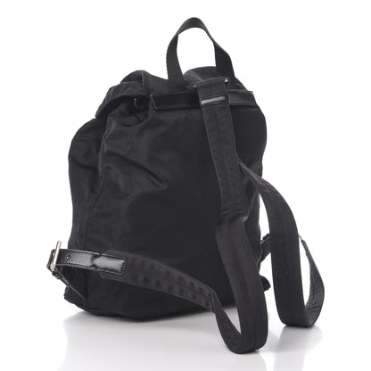 Prada Nylon Vela Medium Cinch Backpack Black 2 of 8