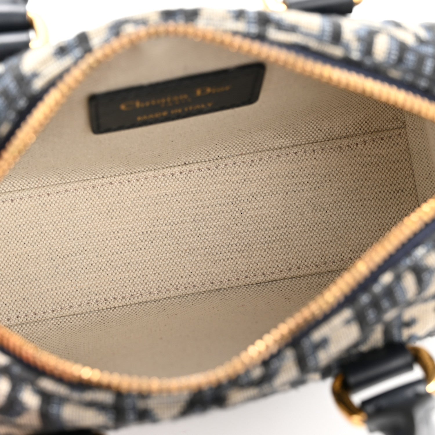 Christian Dior Oblique Nano Groove 17 Bag Blue 13 of 31
