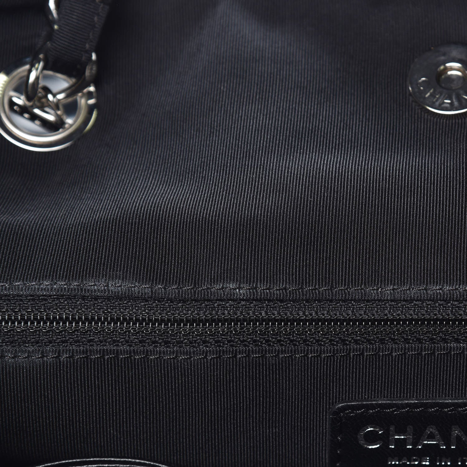 Chanel Vinyl Spirit Drawstring Tote Black 8 of 11