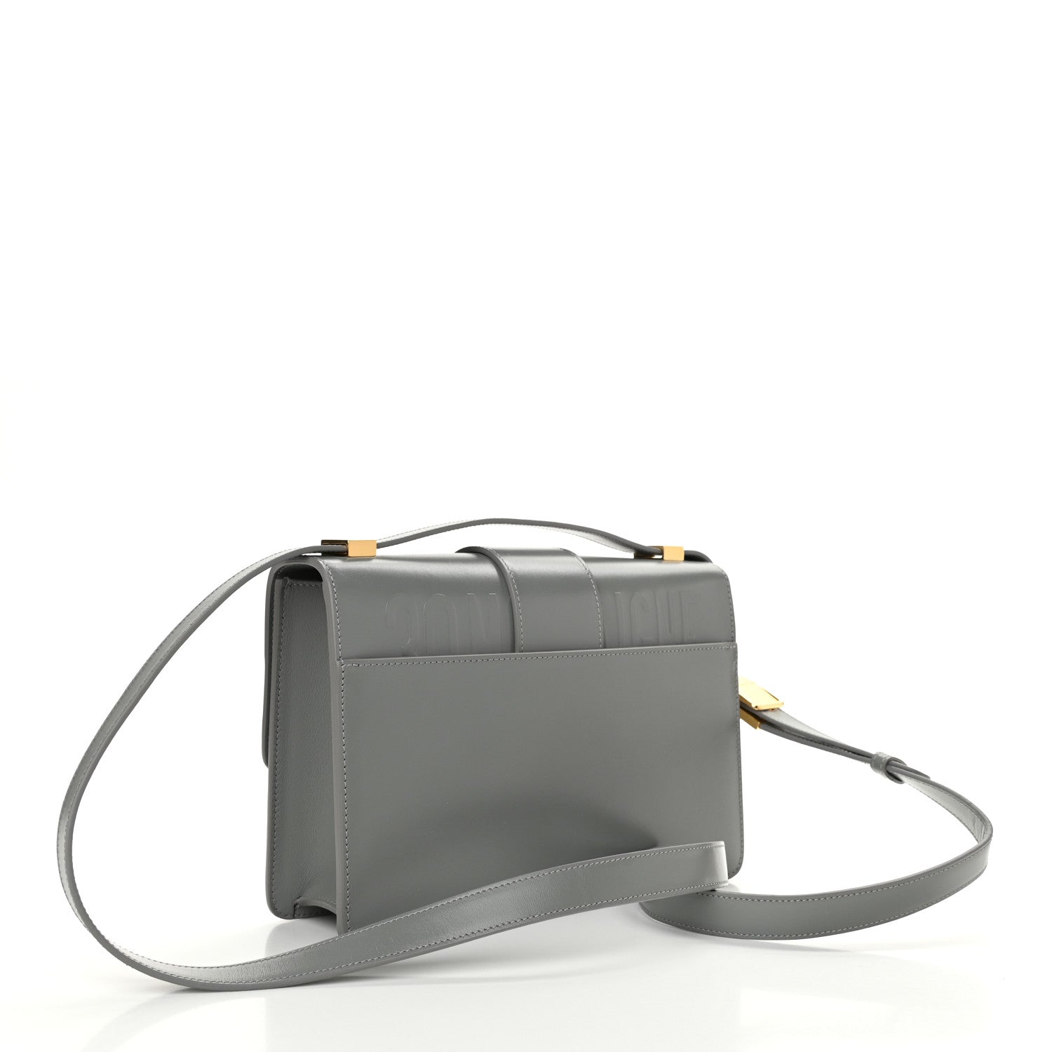 Christian Dior Smooth Calfskin 30 Montaigne Flap Bag Gray 3 of 10