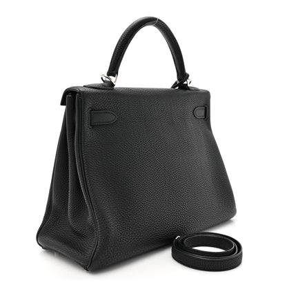 Hermes Togo Kelly Retourne 32 Black 3 of 13
