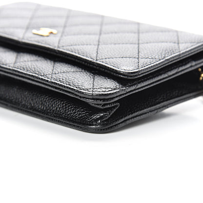 Chanel Caviar Quilted Wallet On Chain WOC Black 10 of 10