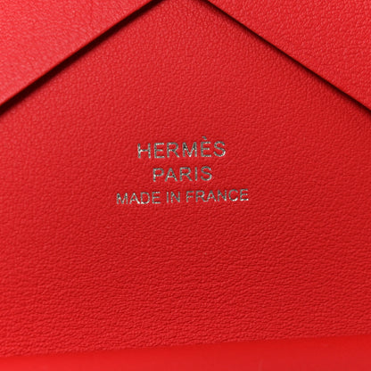 Hermes Swift Teckel a Collier Calvi Duo Card Case Rouge De Coeur 7 of 9