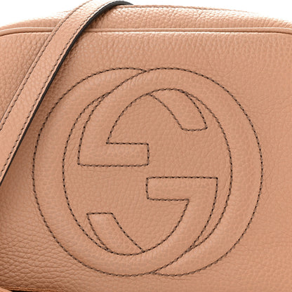 Gucci Pebbled Calfskin Small Soho Disco Bag Camelia 8 of 11