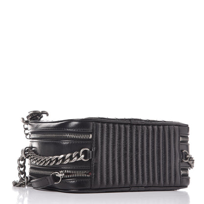 Chanel Glazed Calfskin Small Coco Boy Camera Case Black 4 of 9