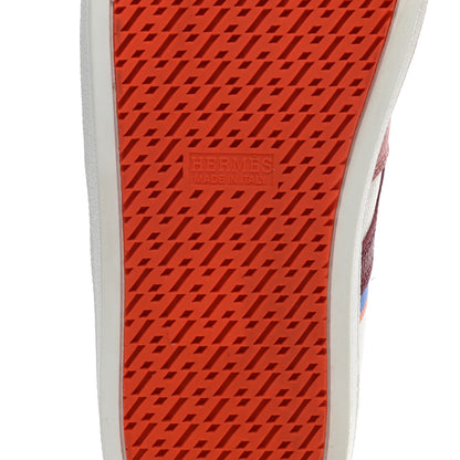 Hermes Epsom Womens Boomerang Sneakers 37 Multicolor Rose Pale 6 of 10