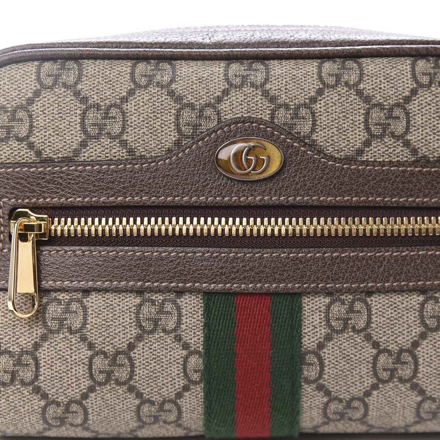 Gucci GG Supreme Monogram Web Small Ophidia Belt Bag 85 34 Dark Brown 10 of 10
