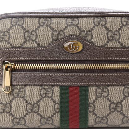 Gucci GG Supreme Monogram Web Small Ophidia Belt Bag 85 34 Dark Brown 10 of 10