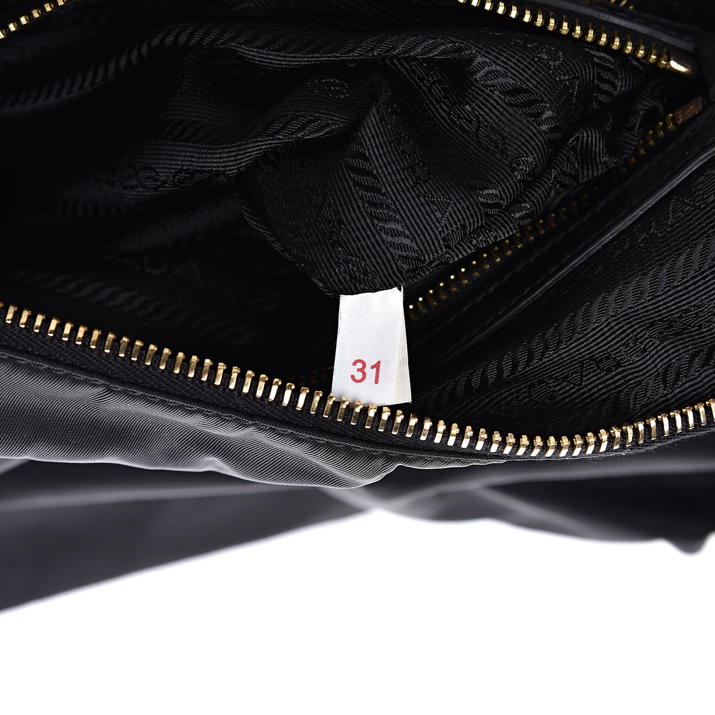 Tessuto Nylon Calfskin Hobo Black