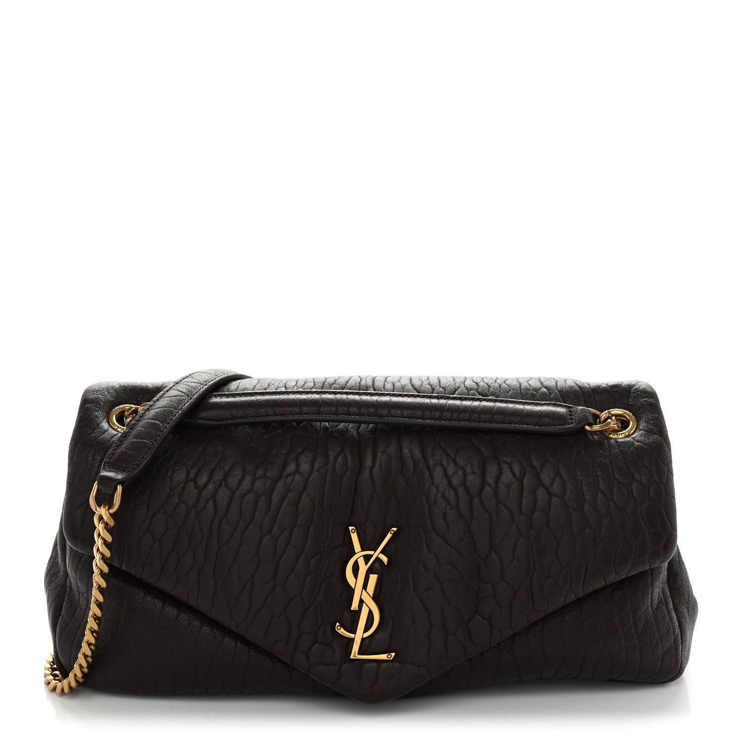 Saint Laurent Grained Lambskin Medium Calypso Dark Currant 1 of 10