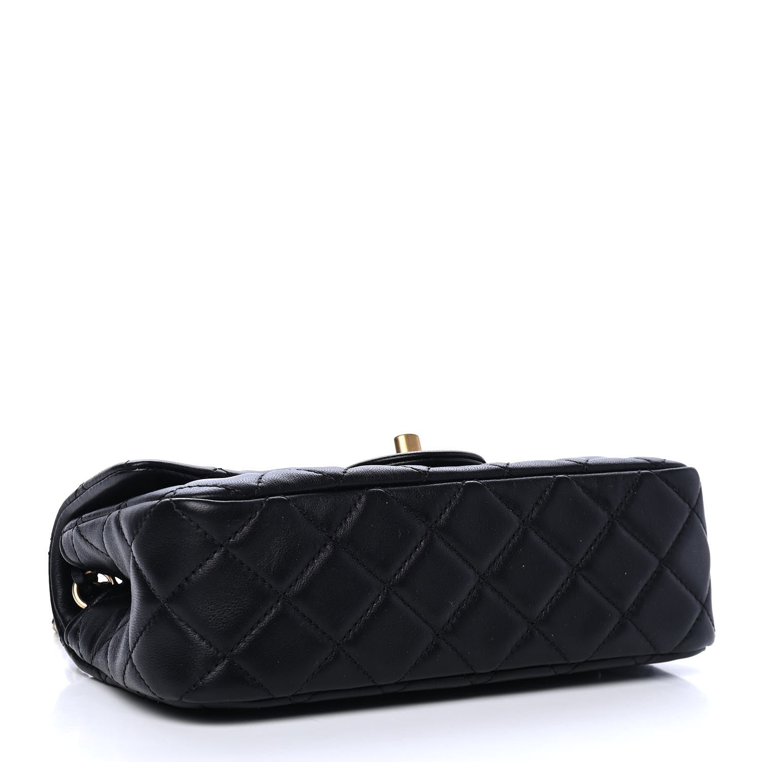 Chanel Lambskin Quilted Mini Rectangular Pearl Crush Flap Black 3 of 4