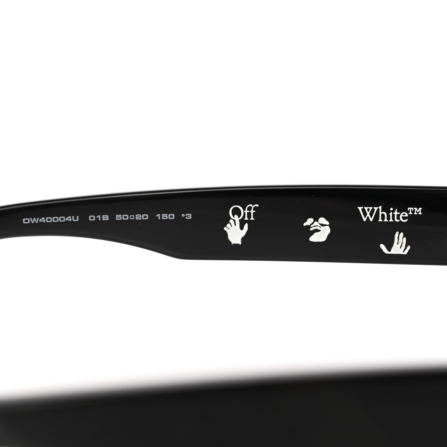 Off-White Acetate Arthur Square Sunglasses OW40004U Black 5 of 11