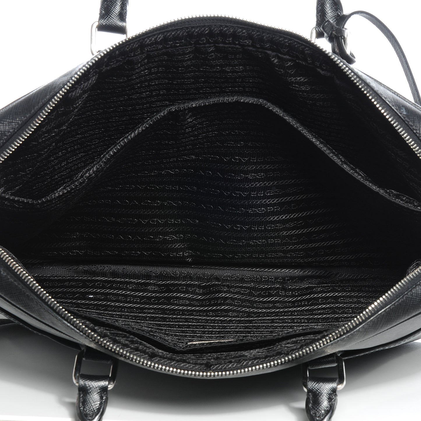Saffiano Travel Briefcase Nero Black