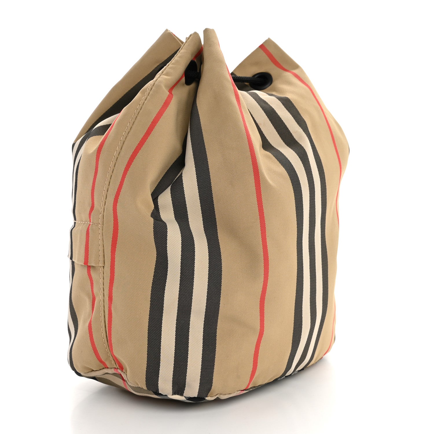 Burberry Econyl Icon Stripe Phoebe Drawcord Pouch Archive Beige 4 of 10