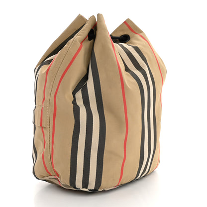 Burberry Econyl Icon Stripe Phoebe Drawcord Pouch Archive Beige 4 of 10