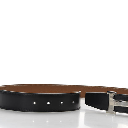 Hermes Box Togo 32mm H Belt 80 Black Gold 4 of 4