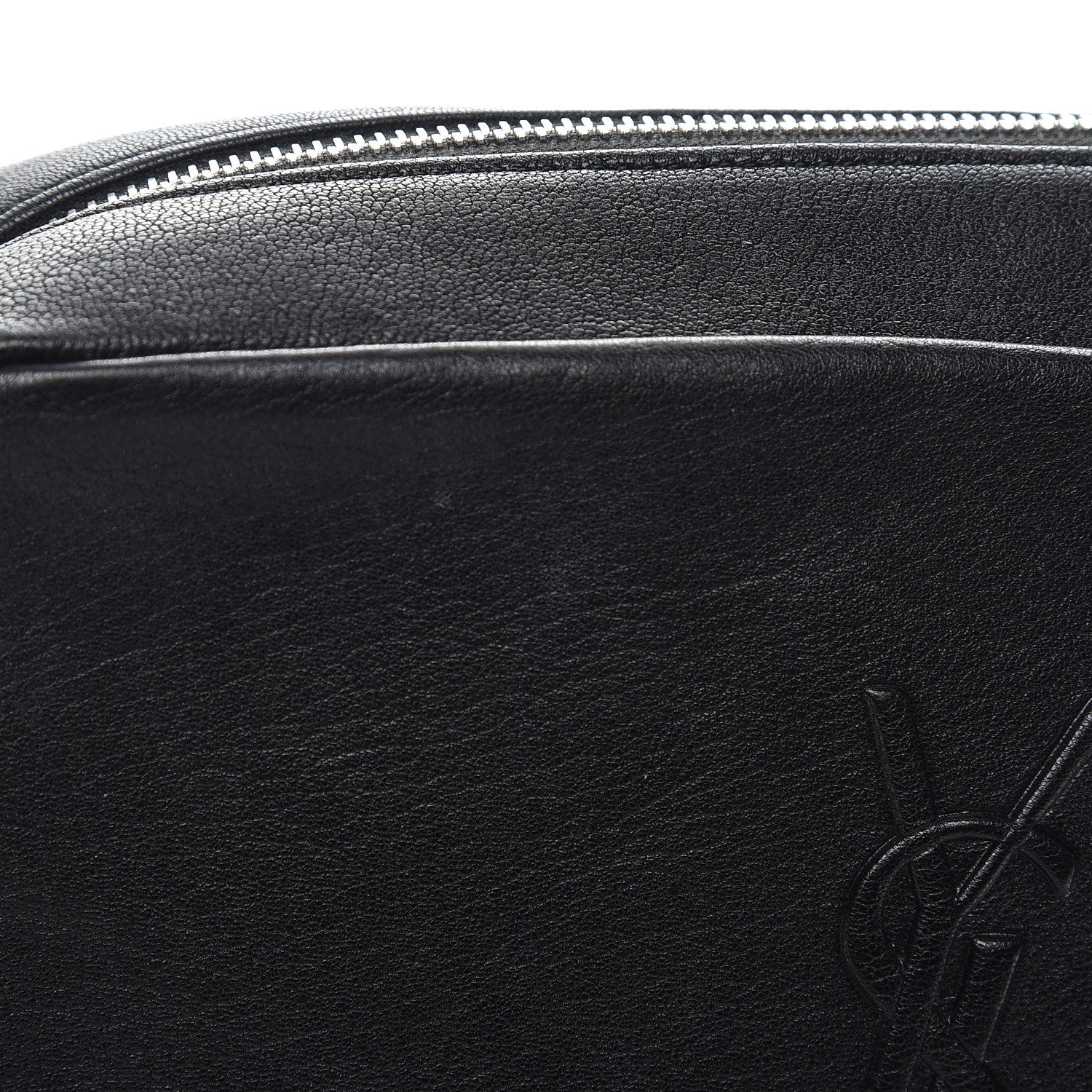 Saint Laurent Lambskin Monogram Small Lou Camera Bag Black 11 of 17