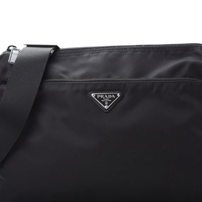 Prada Nylon Tessuto Messenger Bag Black 9 of 11