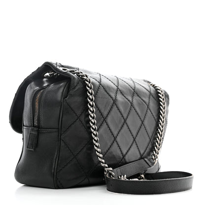 Chanel Calfskin Quilted Jumbo Coco Sporran Flap Black 3 of 11