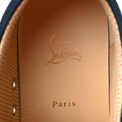 Christian Louboutin Denim Mens Fique A Vontade Sneakers 44.5 Blue 7 of 8