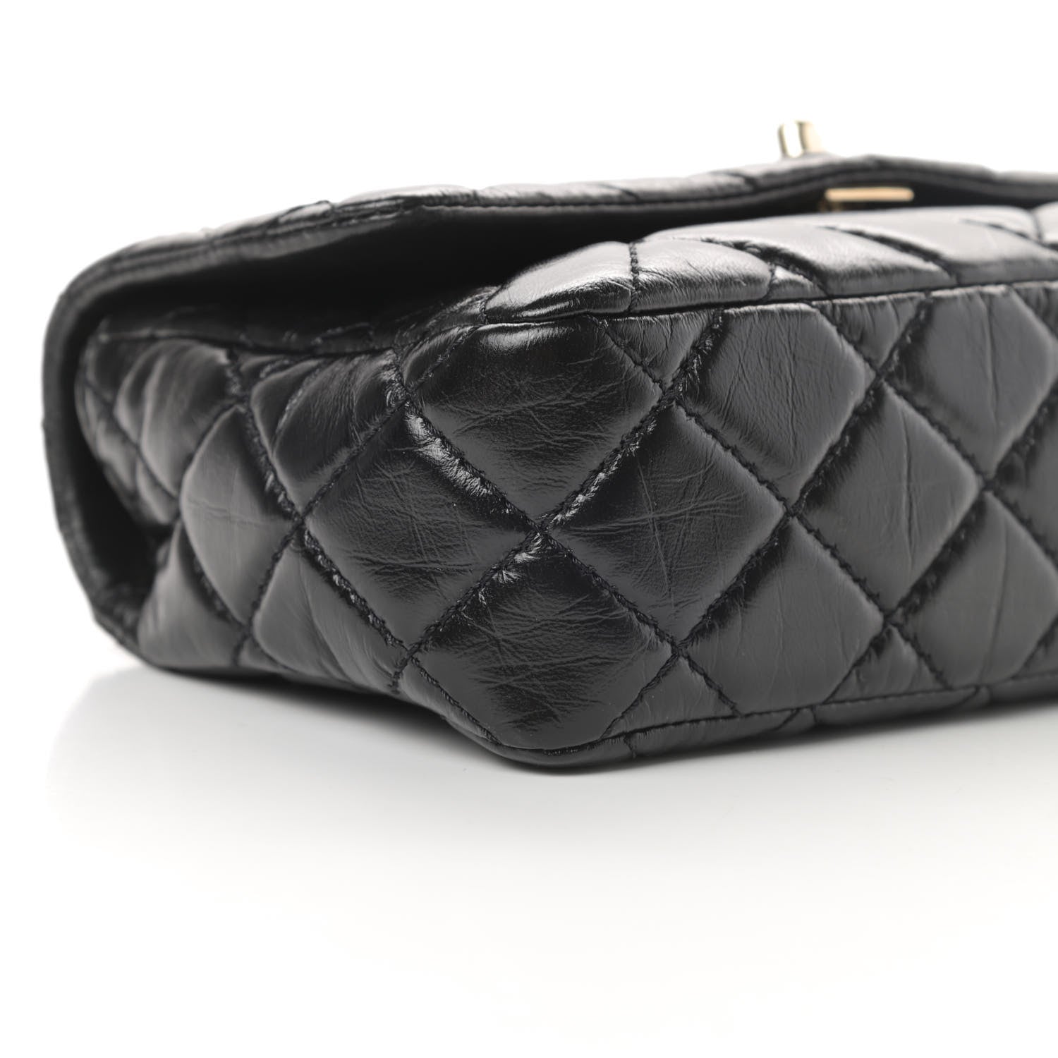 Chanel Shiny Lambskin Quilted Small Montcoco Flap Black 9 of 12