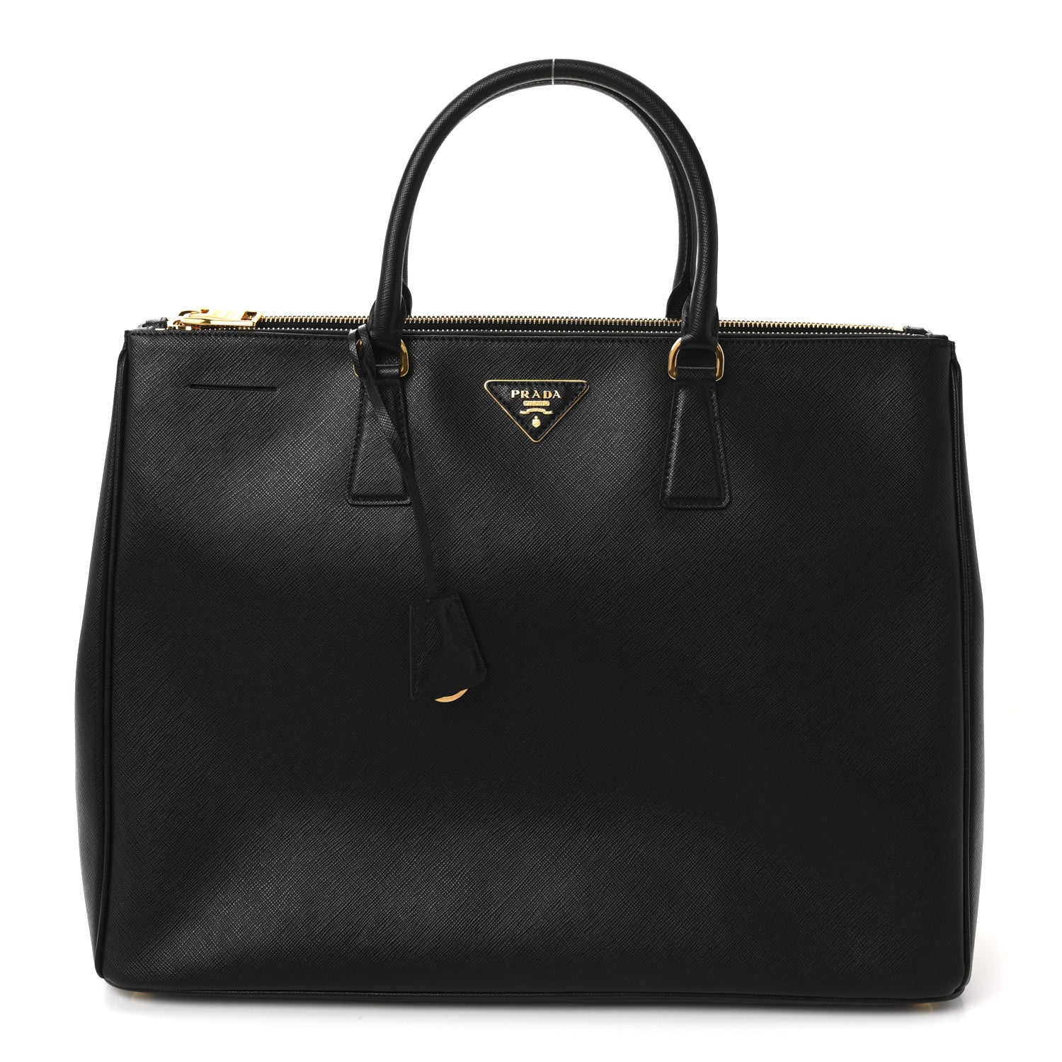 Prada Saffiano Lux Extra Large Galleria Double Zip Tote Black 1 of 10