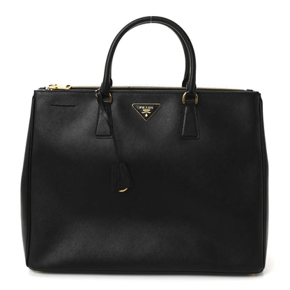Prada Saffiano Lux Extra Large Galleria Double Zip Tote Black 1 of 10