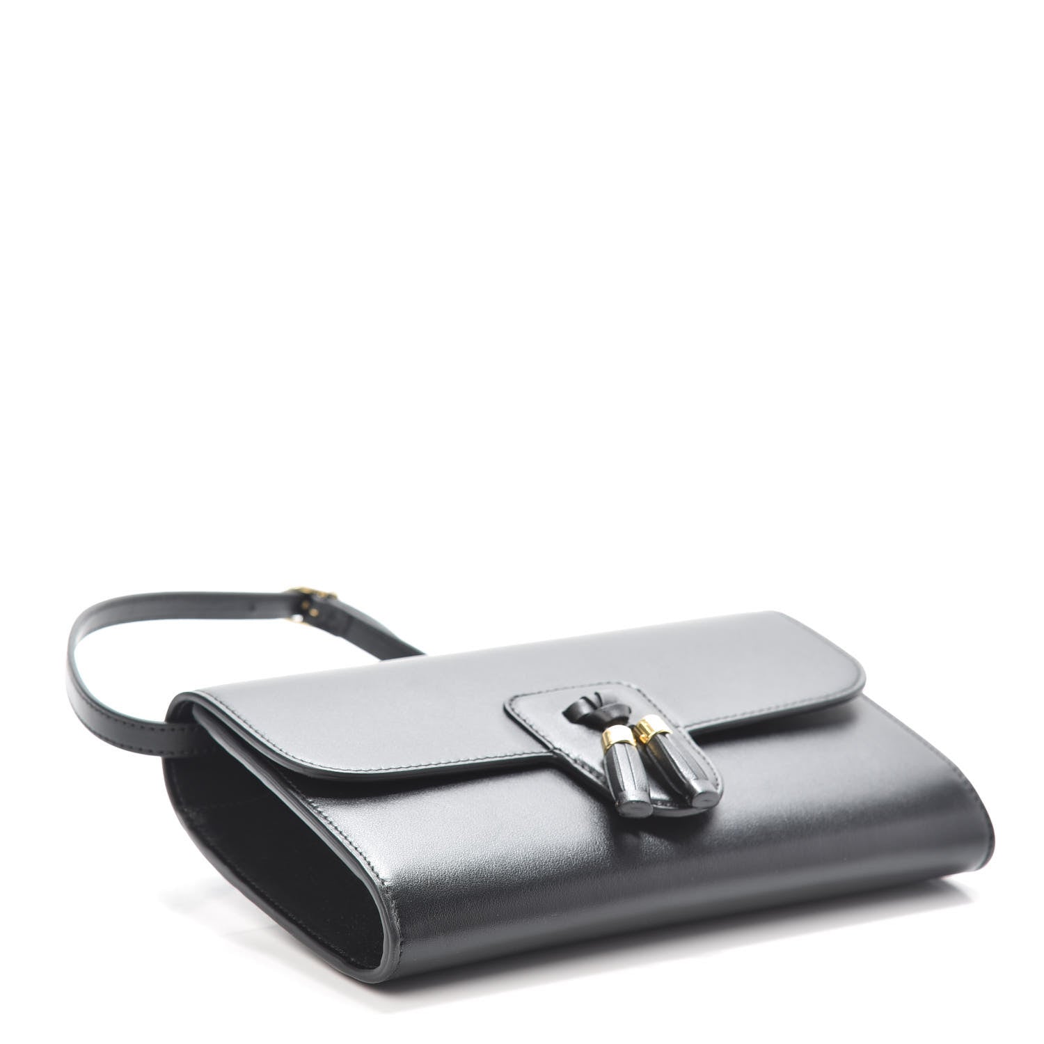Celine Smooth Calfskin Tassel Belt Bag Black 4 of 9