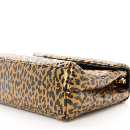Saint Laurent Calfskin Y Quilted Monogram Small Loulou Chain Satchel Leopard 11 of 11