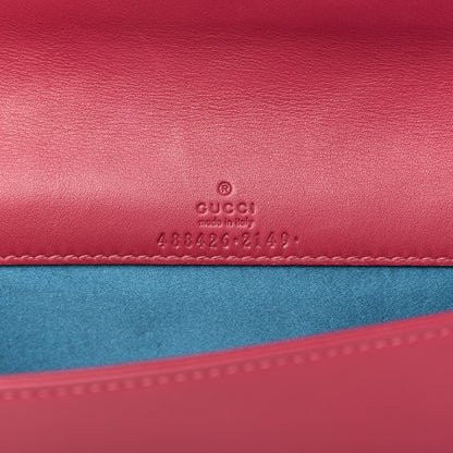 Gucci Velvet Matelasse Love Embroidered GG Marmont Mini Bag Light Raspberry Rose 8 of 9