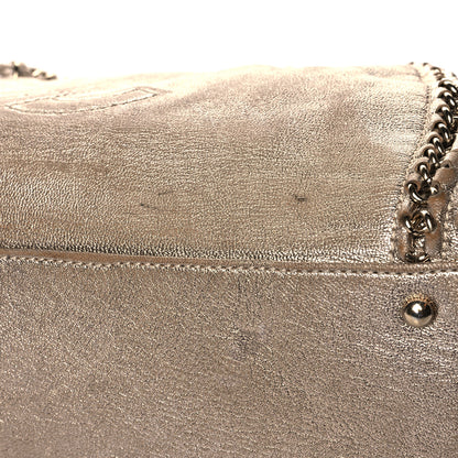 Chanel Metallic Goatskin Large Luxe Ligne Bowler Gold 15 of 15