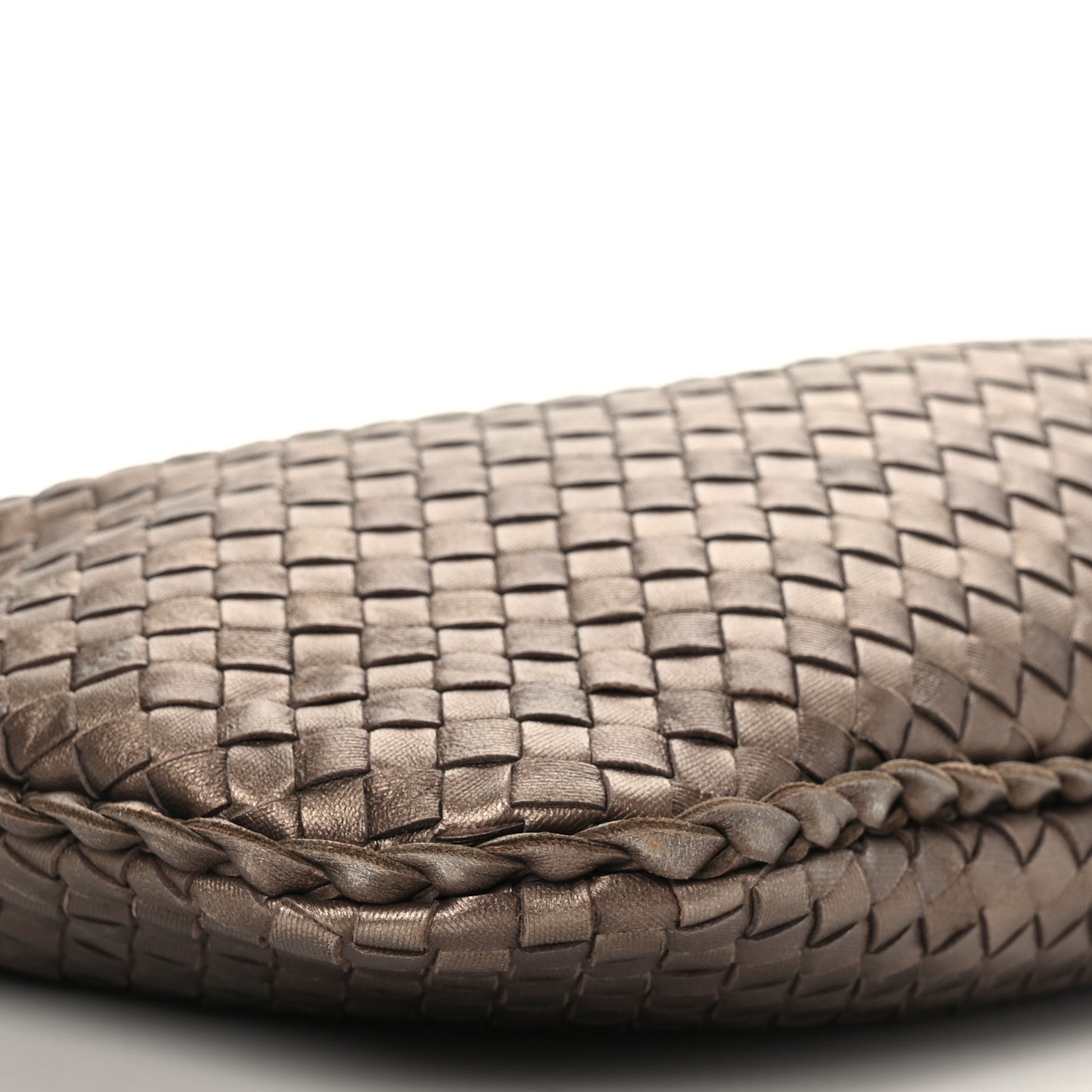 Bottega Veneta Metallic Nappa Intrecciato Medium Veneta Hobo Copper 7 of 8