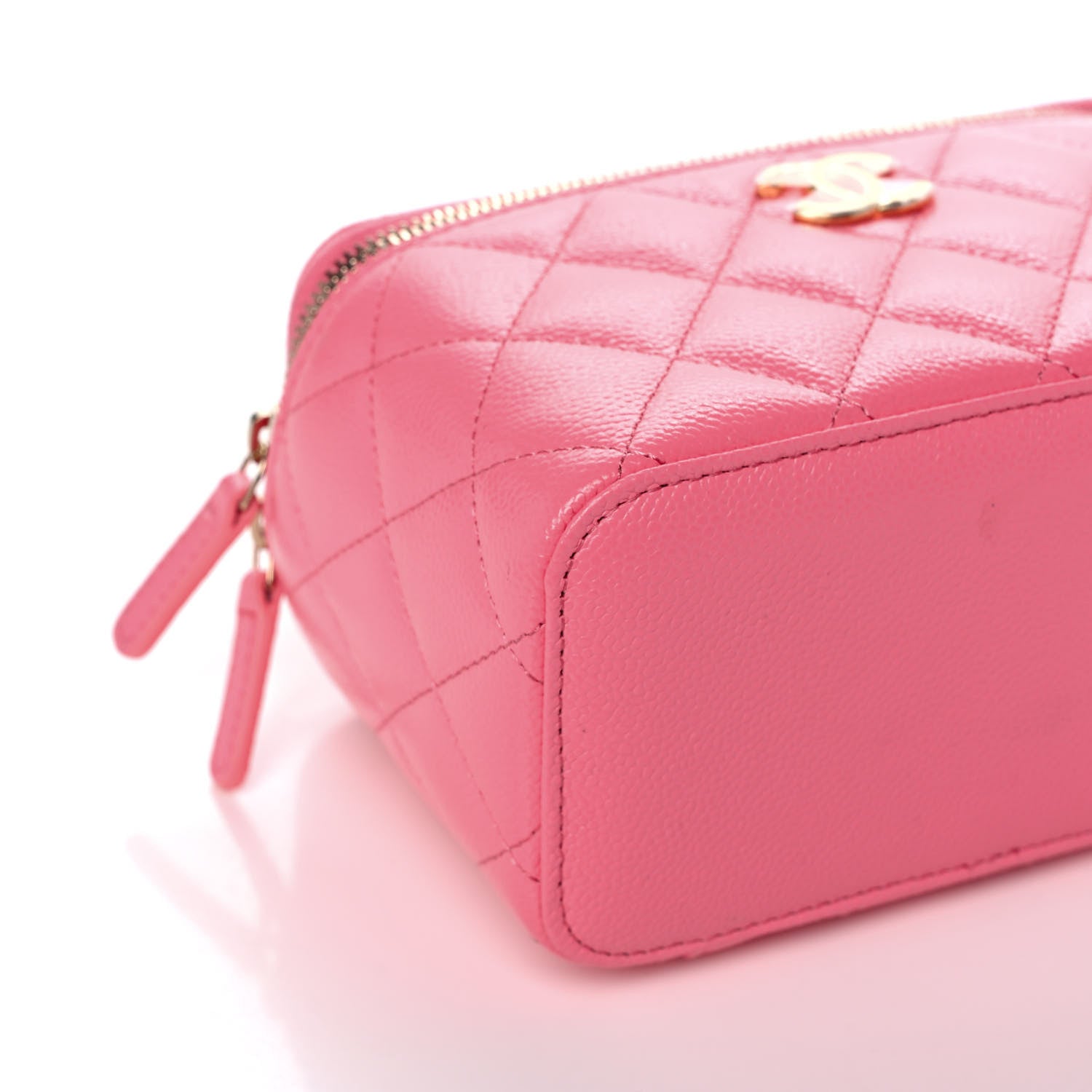 Chanel Shiny Caviar Quilted Pick Me Up Vanity Case Pink 10 of 12