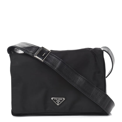 Prada Nylon Tessuto Messenger Bag Black 1 of 10
