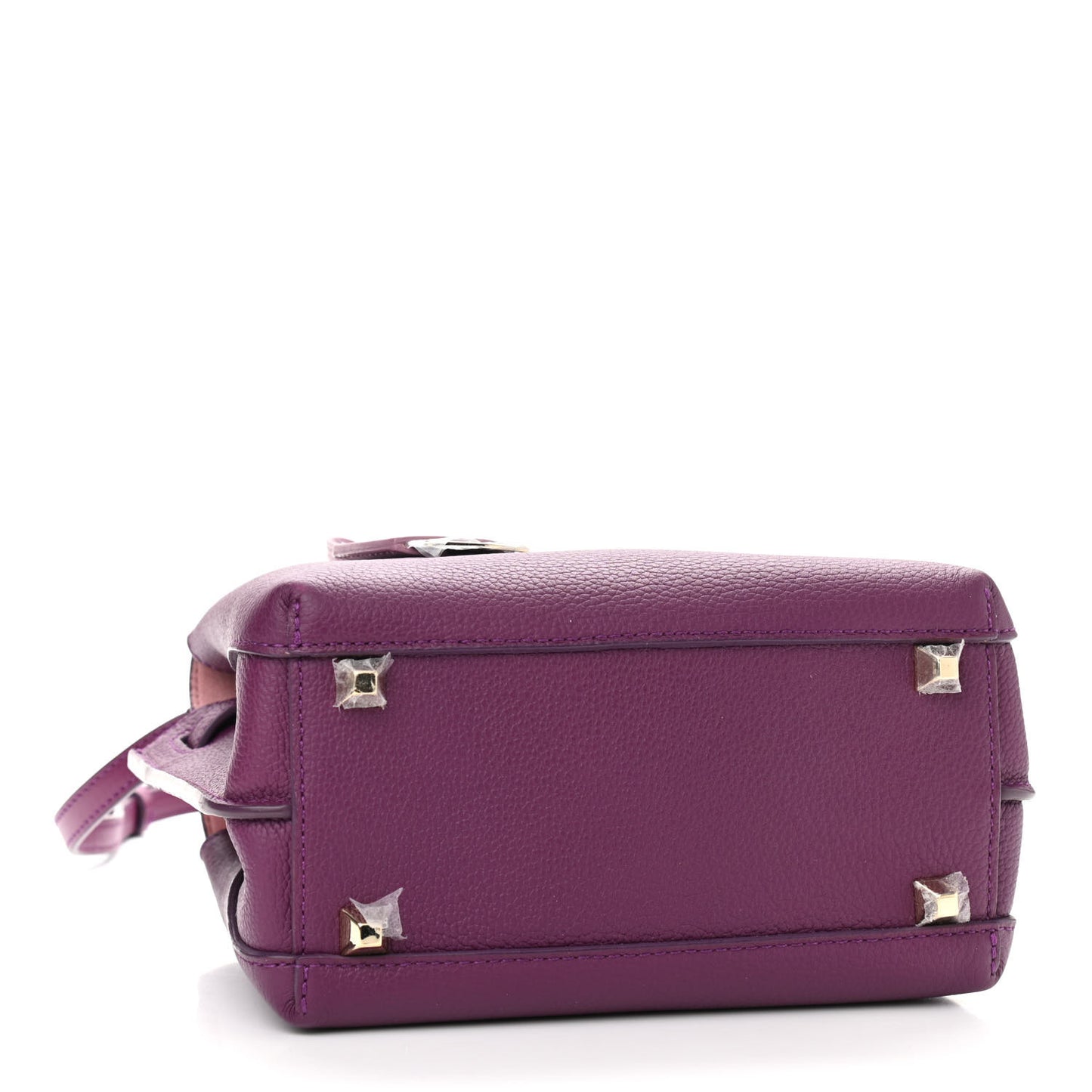Grained Calfskin Mini Milla Tote Purple